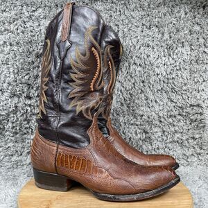 Vintage Cuadra Exotic Ostrich Cowboy Western Leather Boots Men's 10.5